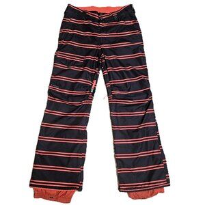 Burton Dryride Snowboard Pants The White Collection Men's Medium Orange Black